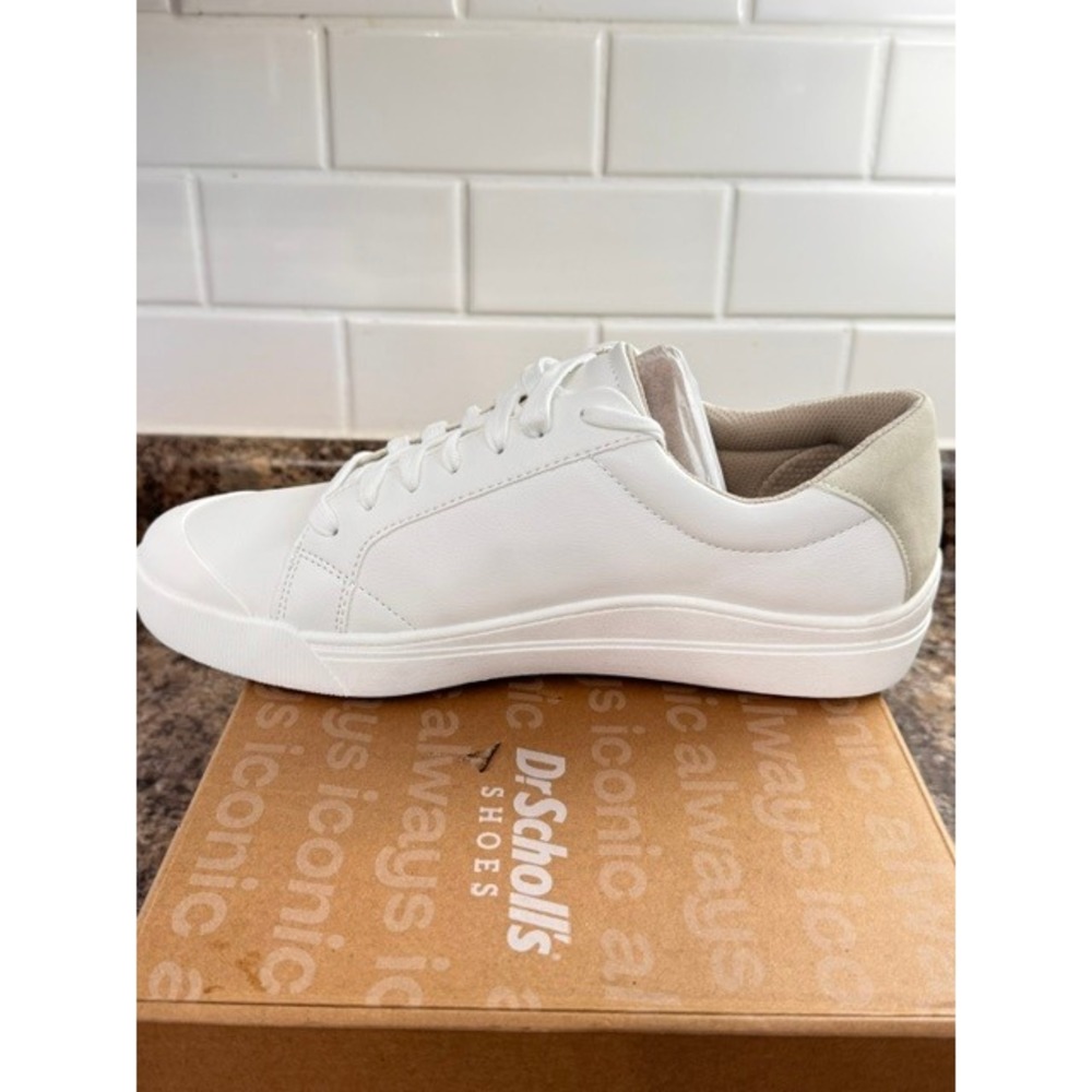 Dr. Scholls Time Off Men White Low Top Lace Up Sneakers Size 9M - Picture 4 of 14
